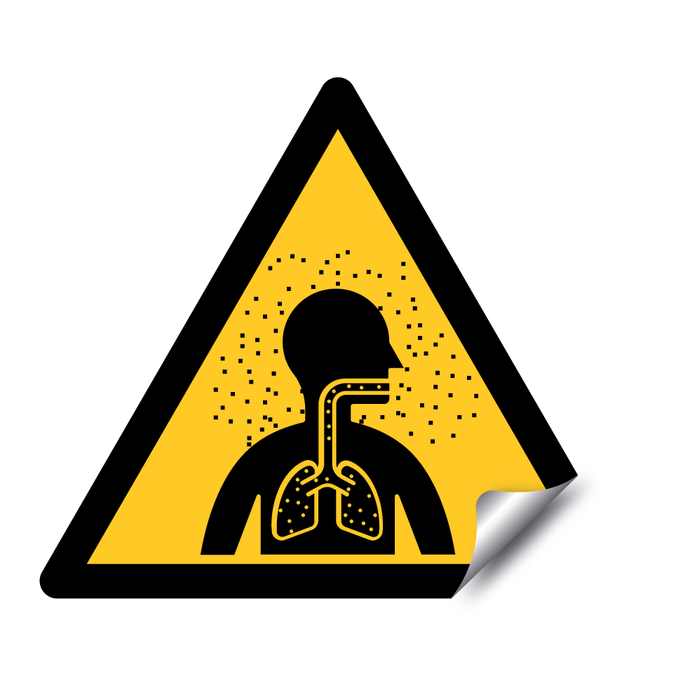 Avertissement danger d’inhalation