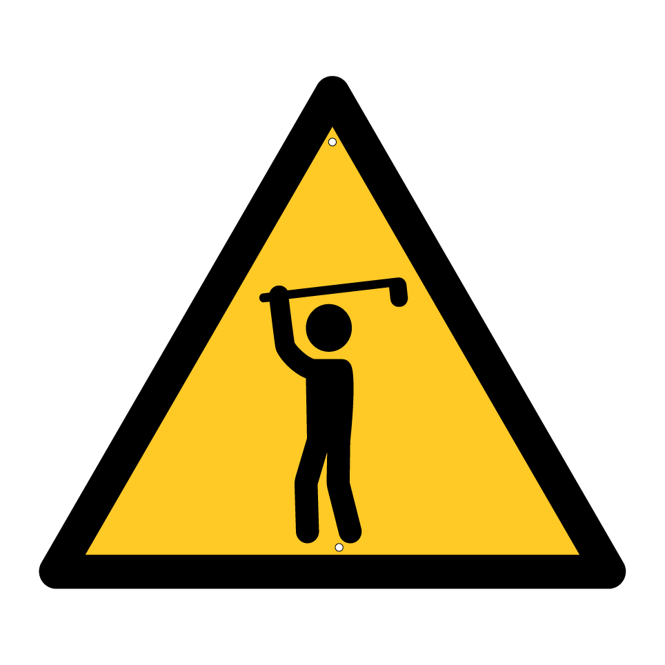 Avertissement golf