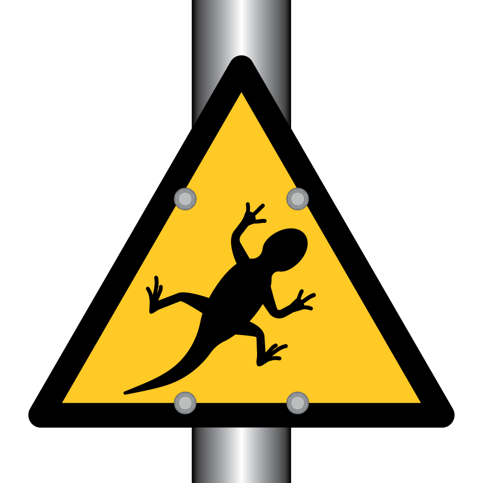 Lézard d'avertissement