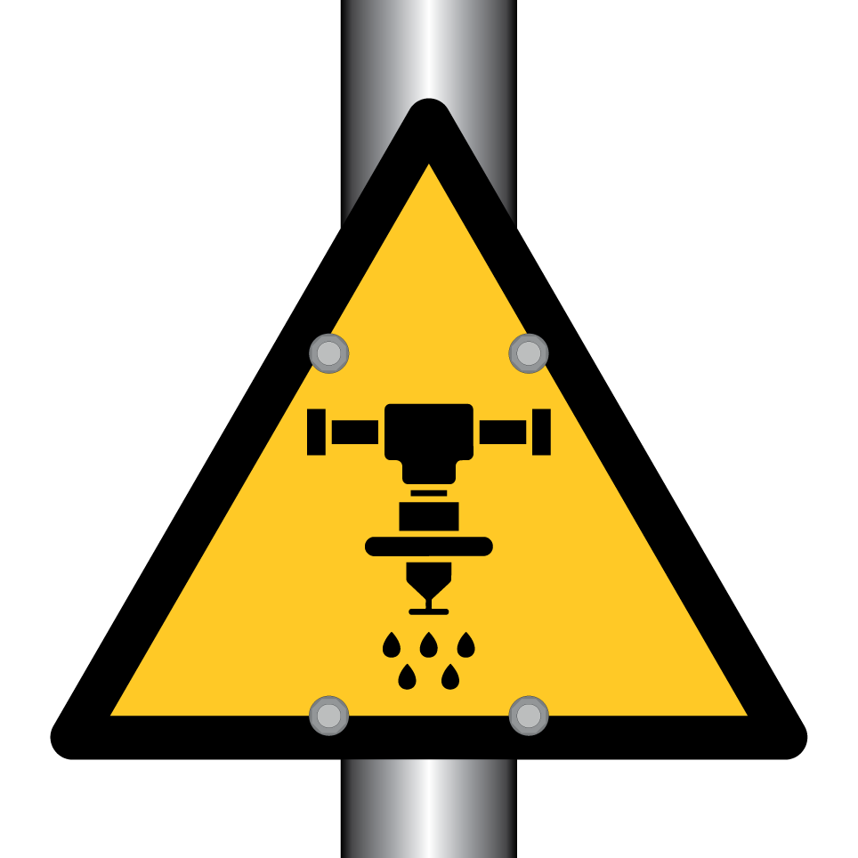 Avertissement arroseur d’eau