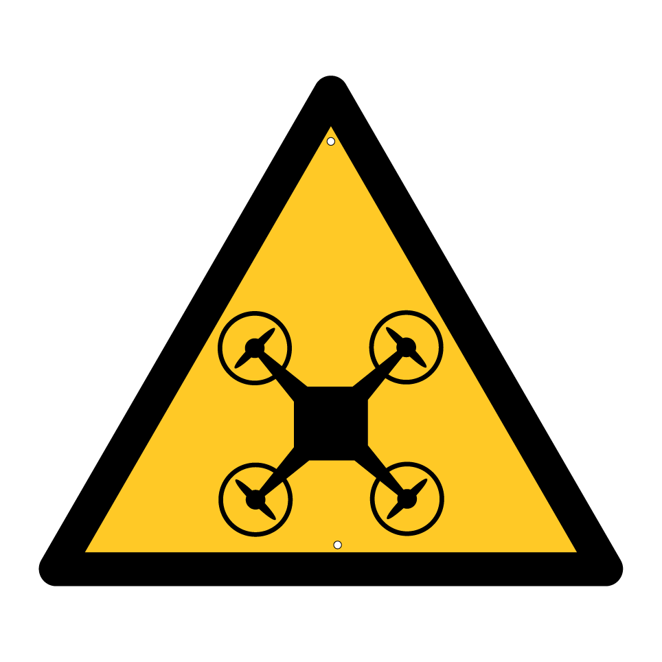 Activité de drones avertissement