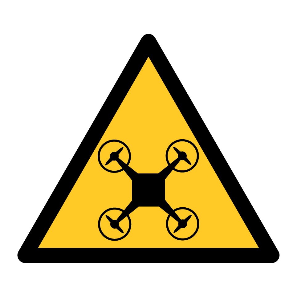 Activité de drones avertissement