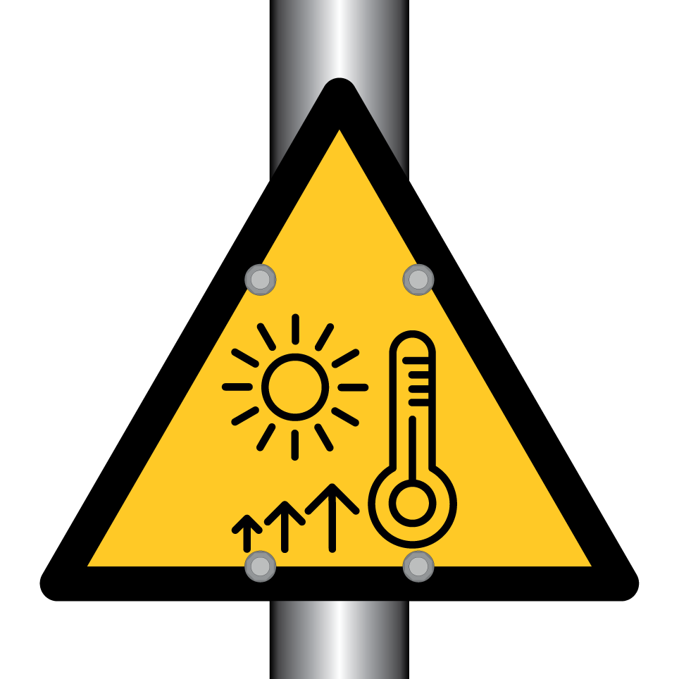 Surface chaude attention