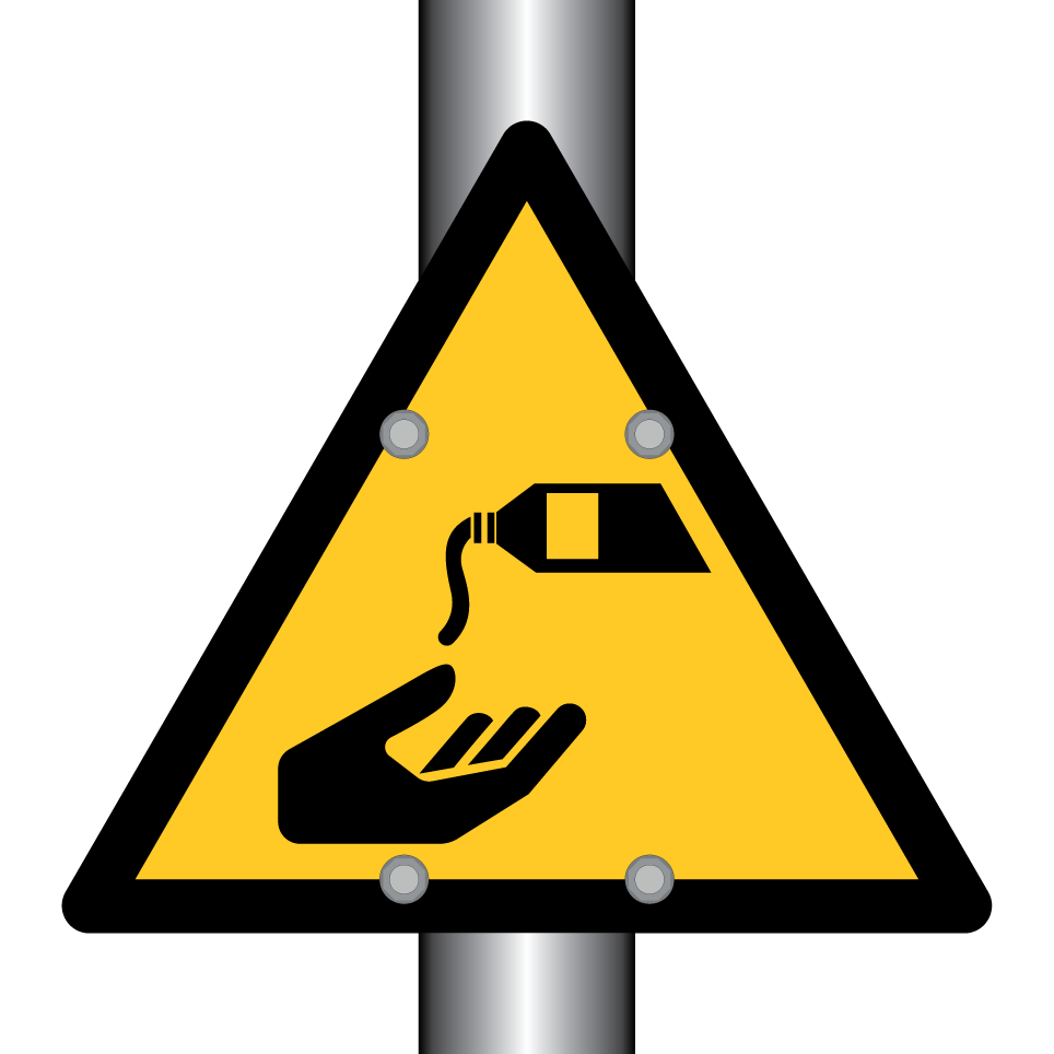 Avertissement utiliser la crème pour les mains