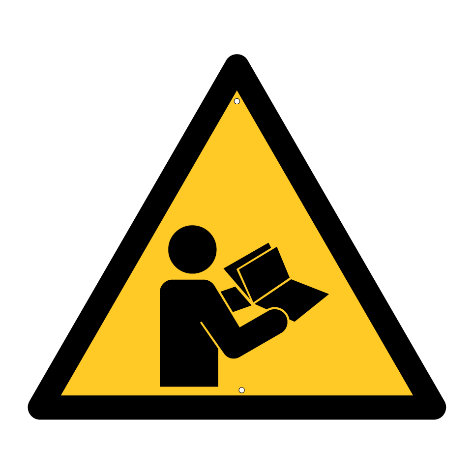 Avertissement lire les instructions/le manuel