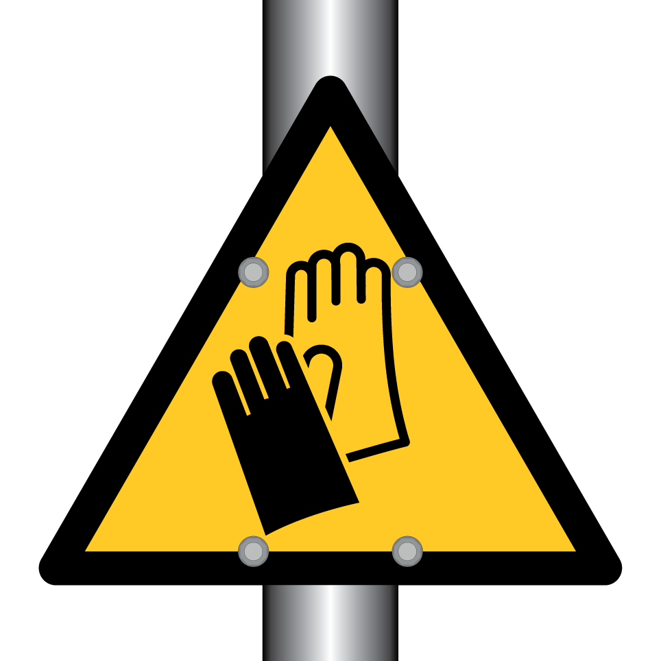 Avertissement porter des gants de protection