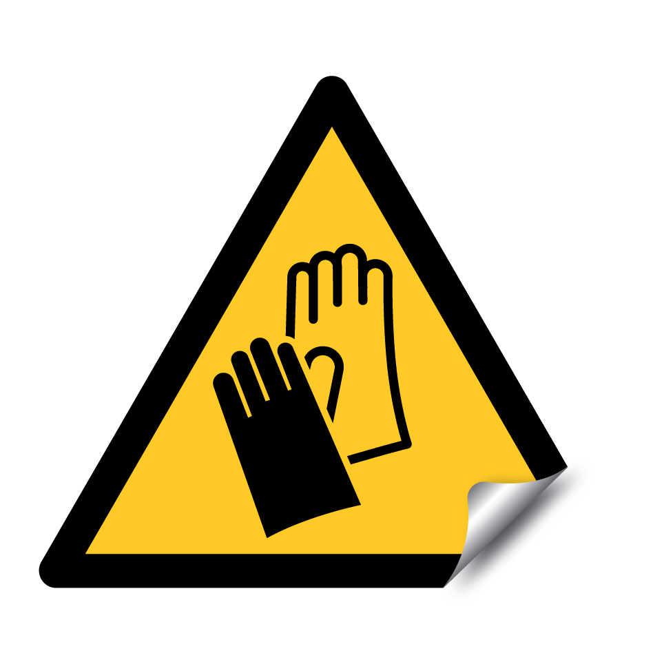 Avertissement porter des gants de protection