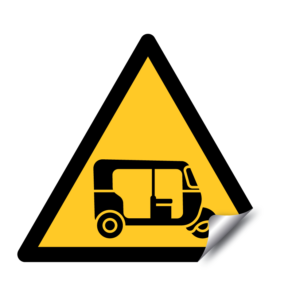 Avertissement auto rickshaw