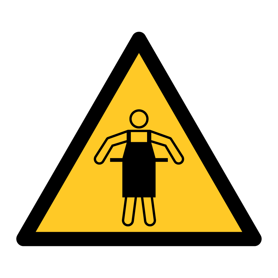 Avertissement tablier de protection obligatoire
